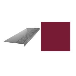  FLEXCO 6 Pack Berry Rubber Radial Square Nose Stair Tread 