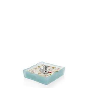    Mariposa Blue Napkin Box With Rubber Duck Weight