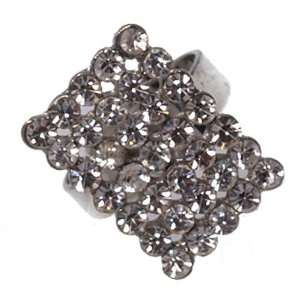  Denver Silver Crystal Fashion Ring Jewelry