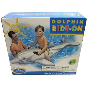  Intex Dolphin Ride on   Three Air Chambers for Safer Play 