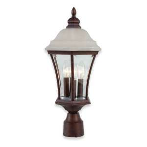 Royce Lighting RL2134/1WP Villa Outdoor Post Lantern Weathered Patina 