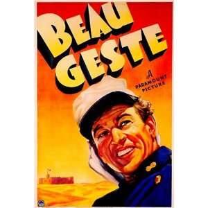  Beau Geste Vintage Gary Cooper Movie Poster 1