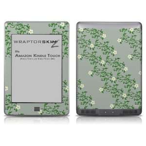     Kindle Touch Skin   Victorian Design Green 