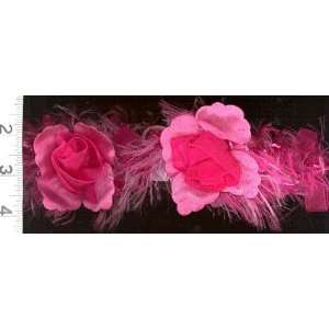  Multi Fiber Ribbon Rose Trim Fuchsia By The Yard Arts 