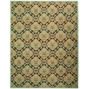   HK715B Brown and Green Country 6 x 9 Area Rug