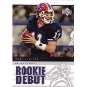 2005 Upper Deck Rookie Debut 25 Drew Bledsoe Dallas Cowboys (Football 