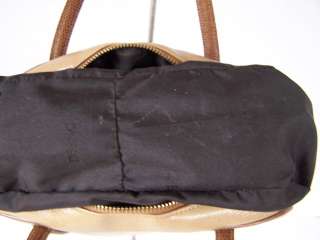 DESMO SPEEDY LEATHER TAN BROWN HAND BAG PURSE LEATHER  