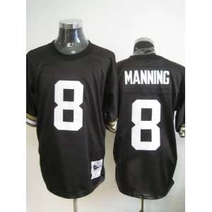 New Orleans Saints NFL Jerseys #8 Archie Manning THROWBACK BLACK 