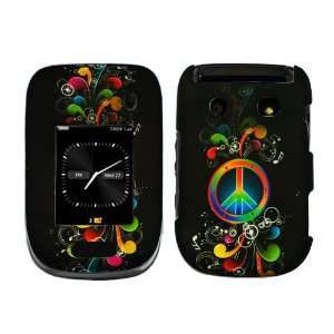 Black Green Blue Orange Colorful Music Wave Peace Rubberized Snap on 