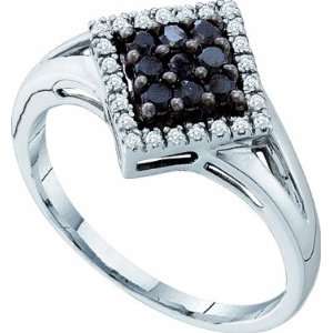   Gold .25 Ct Black and White Diamond Ring: Rodeo Jewels Co: Jewelry