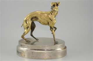 Brass Greyhound Sculpture Statue Animal Figure  