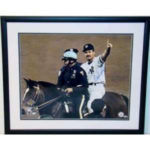 Autographed Wade Boggs Picture   Framed 16x20 1996 W S   Autographed 