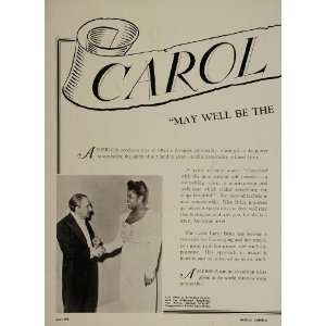 1947 Carol Brice Contralto Black Americana Booking Ad   Original 