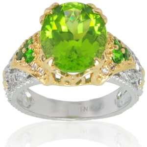   Chrome Diopside & Diamond Ring   SIZE 6 Michael Valitutti Jewelry