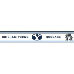  Brigham Young Peel and Stick Wallpaper Border Sports 