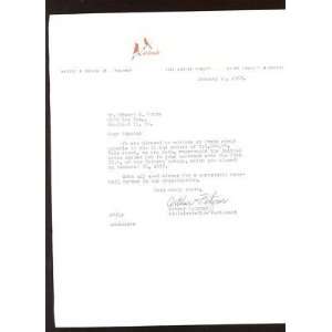   Letter to Bob Burda   Original MLB Art and Prints
