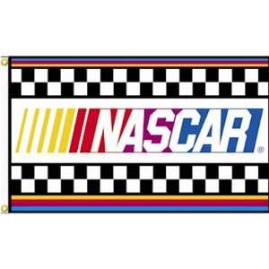  NASCAR With Stripes NASCAR 3 x 5 Single Sided Banner 