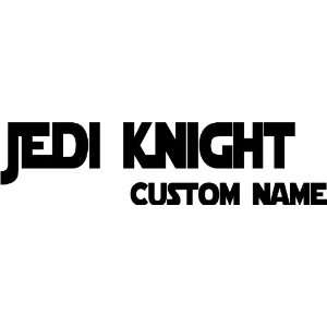 Star Wars Jedi Knight custom name cute wall art wall sayings 
