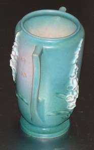 Roseville Art Pottery Foxglove Blue Vase 45 7  