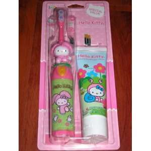  Hello Kitty Pink Bunny Zooth Powerbrush & Toothpaste Value 