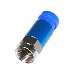 50pcs] Male F connector w/Plastic Seal and Smooth Aluminum Body for 
