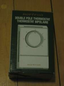 Broan NuTone Nortron DOUBLE POLE THERMOSTAT 1D23W line voltage white 