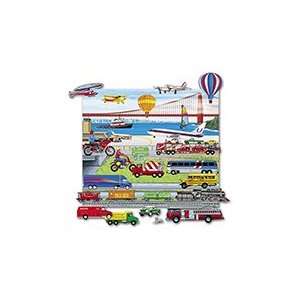    Trucks, Trains & Planes Felt Fun Felt Board included Toys & Games