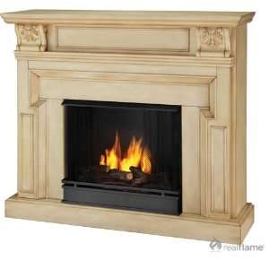  Real Flame Kristine Indoor Gel Fireplace in Antique White 