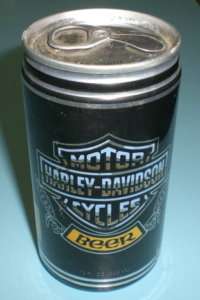 HARLEY DAVIDSON CYCLES FULL BEER CAN PABST BREWING  