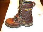 HARLEY DAVIDSON BROWN LACER MOTORCYCLE BOOTS ANKLE STRAP BUCKLE WOMENS 