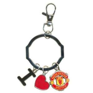    Manchester United FC Bag Charm   I Love MUFC