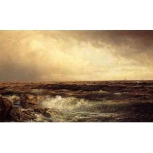   size 24x36 Inch, painting name Seascape 2, by Richards William Trost