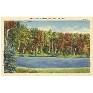   Postcard Greetings from Mt. Gretna Pennsylvania 