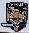 Metal Gear FOX HOUND Special Forces Logo 3.5 EmbroidPatch (MIPA MGFH)