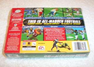 N64 Madden NFL 99   COMPLETE IN BOX   NEAR MINT COND.  