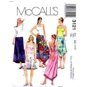 McCalls 3121 Sewing Pattern Womens Skirts Size 4   6   8 