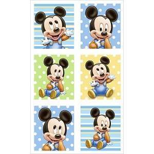  Mickey Mouse First Birthday Sticker Favor Toys & Games