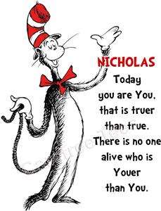 Dr. Seuss Cat in the Hat shirt Today you are You tshirt  