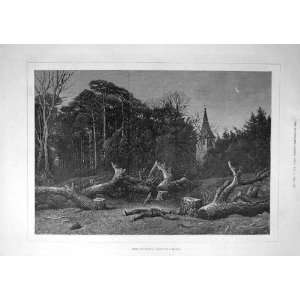  1888 After Battle Michel Soldier Field Forest Print