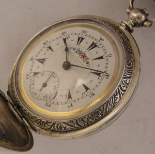   Antique Silver Ottoman Military Award Pocket Watch Serviced  