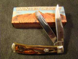 SS Rough Rider Painted Desert Hdl 2 Bld Trapper Pocket Knife 