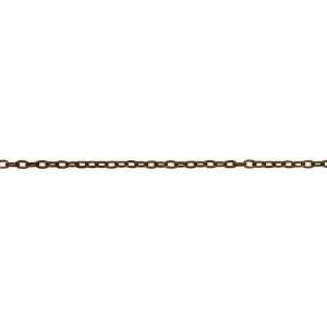  Vintaj Natural Brass Flat Oval Cable Chain: Arts, Crafts 