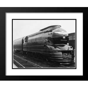 Hank Webber Framed and Double Matted Art 25x29 Pennsylvania Railroad 