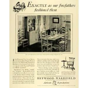   John Whipple Hous Ipswich   Original Print Ad: Home & Kitchen