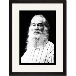    Black Framed/Matted Print 17x23, Walt Whitman