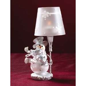    SNOWMAN CANDLE LAMP CHRITMAS HOLIDAY TEALIGHT LAMPS
