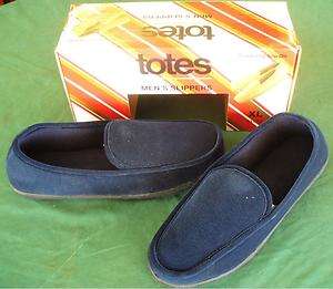 MENS TOTES SLIPPERS CORDUROY HOUSE SHOES L 9.5 10.5 NEW  