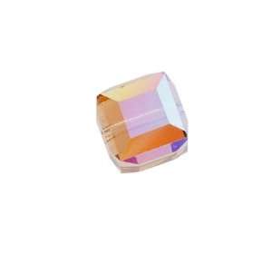  Swarovski Crystal #5601 6mm Cube Beads Lt Colorado Topaz 
