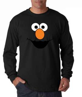 Elmo Face Sesame Street Long Sleeve Tee Shirt  