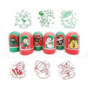  Christmas   Self Inking Stamp Set [Kids, Party Favors 